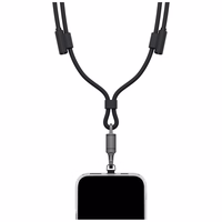 Laidas ENERGEA Lasso Lanyard virvutė telefonui USB-C - USB-C 1.5m 240W juodas