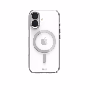 Moshi iGlaze MagSafe dėklas, skirtas iPhone 17, „Luna Silver“ spalvos