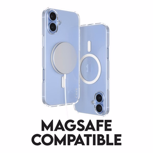 CARE by PanzerGlass Flagship dėklas iPhone 16 Plus 6.7" baltas/baltas magnetinis 1339