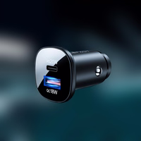 Automobilinis įkroviklis Acefast B1 Mini 38W USB-C+USB-A juodas