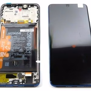LCD ekranas Huawei Honor Magic4 Lite 5G/Honor X9 5G/X30 5G su lietimo ekranu su rėmeliu vandenyno mėlynas originalus (naudotas A klasė)