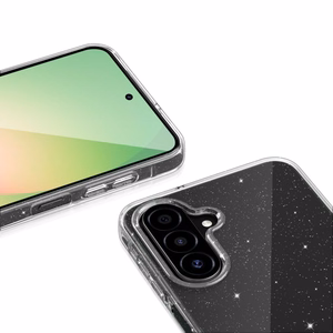 Tech-Protect FlexAir dėklas Samsung Galaxy A27 5G, skaidrus su blizgučiais
