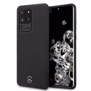 Mercedes MEHCS69SILSB S20 Ultra G988 kietasis apvalks juodas/juodas silikonas Line