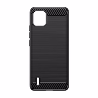 Carbon Case silikoninis dėklas telefonui Nokia C110 - juodas