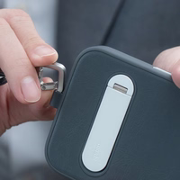 Moshi 2-in-1 Wrist & Body dirželis with adapteris - Eco Leather Phone Lanyard (Milktea rudas)