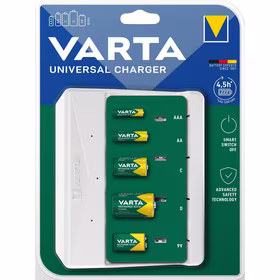 VARTA UNIVERSALUS ĮKROVIKLIS 57658 9V, R14, R20 (be baterijų)