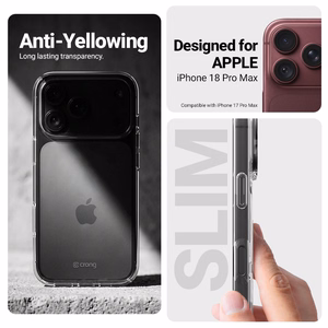 Crong Clear Cover skaidrus dėklas, skirtas iPhone 18 Pro Max / 17 Pro Max