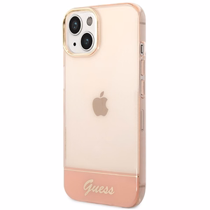 Guess GUHCP14MHGCOP iPhone 14 Plus 6.7 "rožinis/rožinis kietas dėklas Translucent