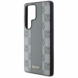 DKNY Odinis languotas raštas MagSafe dėklas Samsung Galaxy S25 Ultra - pilkas