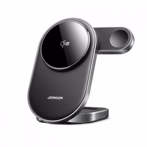Belaidis įkroviklis Joyroom JR-W17 3in1 juodas 15W Qi2 (iPhone / Apple Watch / Airpods)