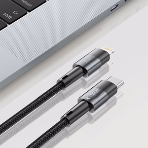 Tech-Protect UltraBoost Lightning / USB-C PD 20W 3A 2m kabelis - pilkas