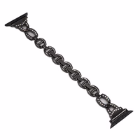 Laikrodžio apyrankės kilpa (f) Apple Watch 38/40/41 dizainas 3 - juoda (f)