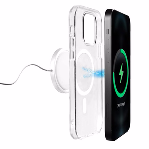 Puro Lite Mag MagSafe Silikoninis dėklas telefonui iPhone 14 Pro - skaidrus