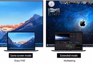 Adapteris USB Type-C - 2x HDMI, 1x VGA, 1x USB Type-A, 1x USB Type-C PD60W
