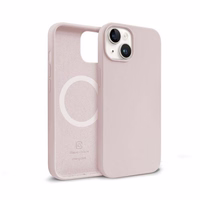 Crong Color Cover Magnetic - iPhone 14 / iPhone 13 MagSafe dėklas (sand rožinis)