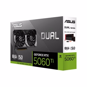 ASUS Dual -RTX5060TI-8G NVIDIA GeForce RTX 5060 Ti 8 GB GDDR7 Vaizdo plokštė