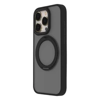 Secure Spinning Mag Case dėklas telefonui suderinamas iPhone 15 Pro Max 6,7 juodas