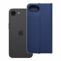 LUNA Book Carbon for IPHONE 16e (SE 4 2025) - mėlynas (m)
