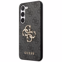 Guess GUHCS23S4GMGGR S23 S911 pilkas/pilkas kietas dėklas 4G Big Metal Logo