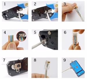 RJ45 jungtis ekranuota FTP CAT7, 20 vnt.