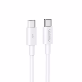 USB kabelis Remax RC-C021 USB-C to USB-C 30W 1.0m baltas