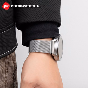 FORCELL F-DESIGN FS11 magnetinis nerūdijančio plieno dirželis SAMSUNG laikrodžiui 22 mm juodas