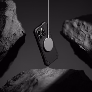 Ringke Rugged Gear magnetinis MagSafe dėklas telefonui iPhone 16 Pro Max - juodas