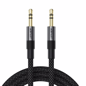 Acefast J10 AUX laidas mini jack 3.5mm 1m - juodas