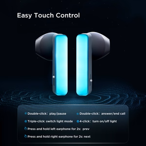 Беспроводные наушники TWS Joyroom JR-TC1 IceLens с LED-подсветкой - белые
