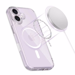 Tech-Protect Magpeak MagSafe CC dėklas iPhone 17 telefonui - skaidrus
