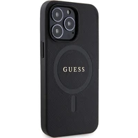 Guess GUHMP13XPSAHMCK iPhone 13 Pro Max 6.7" juodas/juodas hardcase Saffiano MagSafe