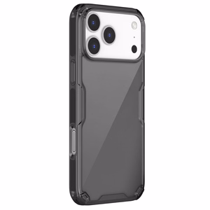 Nillkin Nature TPU Pro dėklas telefonui iPhone 17 Pro Max – pusiau permatomas juodas