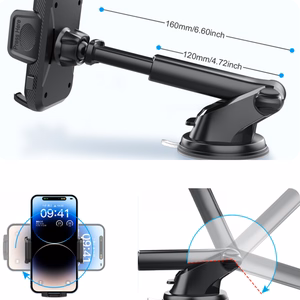 Blavec Car holder BH-22 to windshield / dashboard (BH22-WSB) black (damaged packaging)