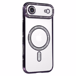 Dėklas telefonui (m) Bling Magsafe Case for Iphone 17 Air - violetinis