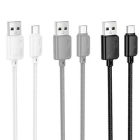Kabelis USB A į USB C Hoco 3A 1 m X113 baltas