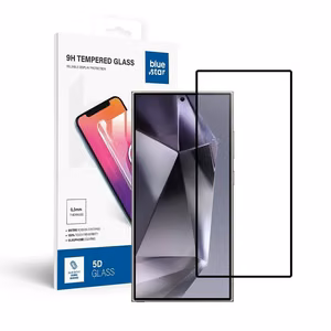 Apsauginis stiklas Blue Star - SAMSUNG Galaxy S25 Ultra Visas veidas (pilnas klijavimas/dėklo draugiškas) - juodas Apsauginis stiklas Blue Star