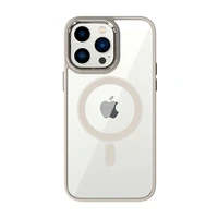 Tel Protect magnetinis skaidrus dėklas telefonui Iphone 12 Pro Max titano