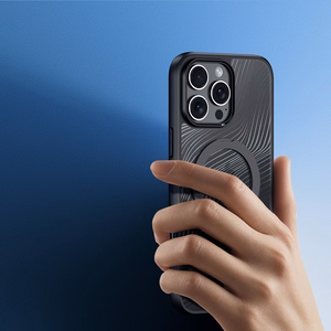Dux Ducis Aimo Mag Dėklas su MagSafe ir stovu iPhone 16 Pro - juodas