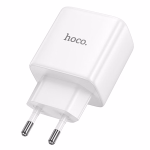 Telefono GaN įkroviklis Hoco USB C PD AVS 40W max 60W N83 baltas