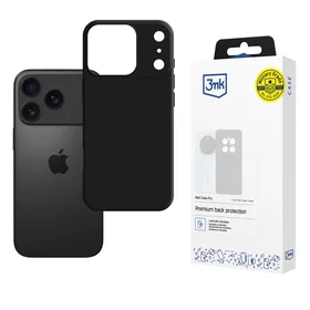 3mk Matt Case Pro dėklas telefonui Apple iPhone 17 Pro Max - matinės juodos spalvos