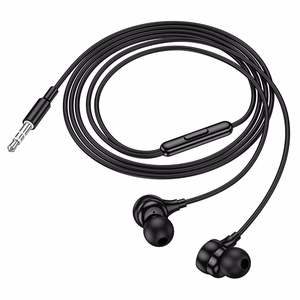 Проводные наушники-вкладыши Jack 3,5 мм Hoco M116 чёрные