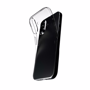 Puro 03 Nude silikoninis dėklas telefonui iPhone 16 - permatomas