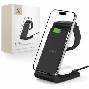 Tech-Protect QI15W-A36 3в1 Зарядная станция для Apple - чёрный