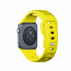 38/40/41/42 mm Yellow (small) - 3mk Silicone Watch Strap for Apple