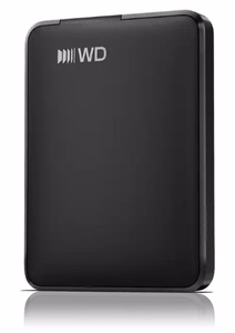 WD Elements Portable USB-C 1TB išorinis kietasis diskas, juodas