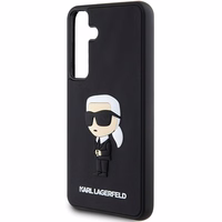 Karl Lagerfeld 3D Guminis Ikonik dėklas telefonui Samsung Galaxy S24+ - juodas