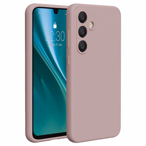 Etteri silikoninis dėklas Samsung Galaxy A36 5G, šviesiai rožinis