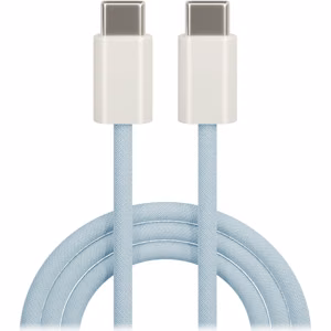 "Maxlife MXUC-06" kabelis USB-C - USB-C 1,0 m 20W mėlynas nailonas