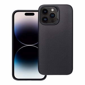 Carbon Elite Magnetinis dėklas telefonui suderinamas su MagSafe IPHONE 14 PRO MAX juodas