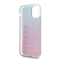 Guess GUHCN58PCUGLPBL iPhone 11 Pro - rožinis / mėlynas gradient Glitter